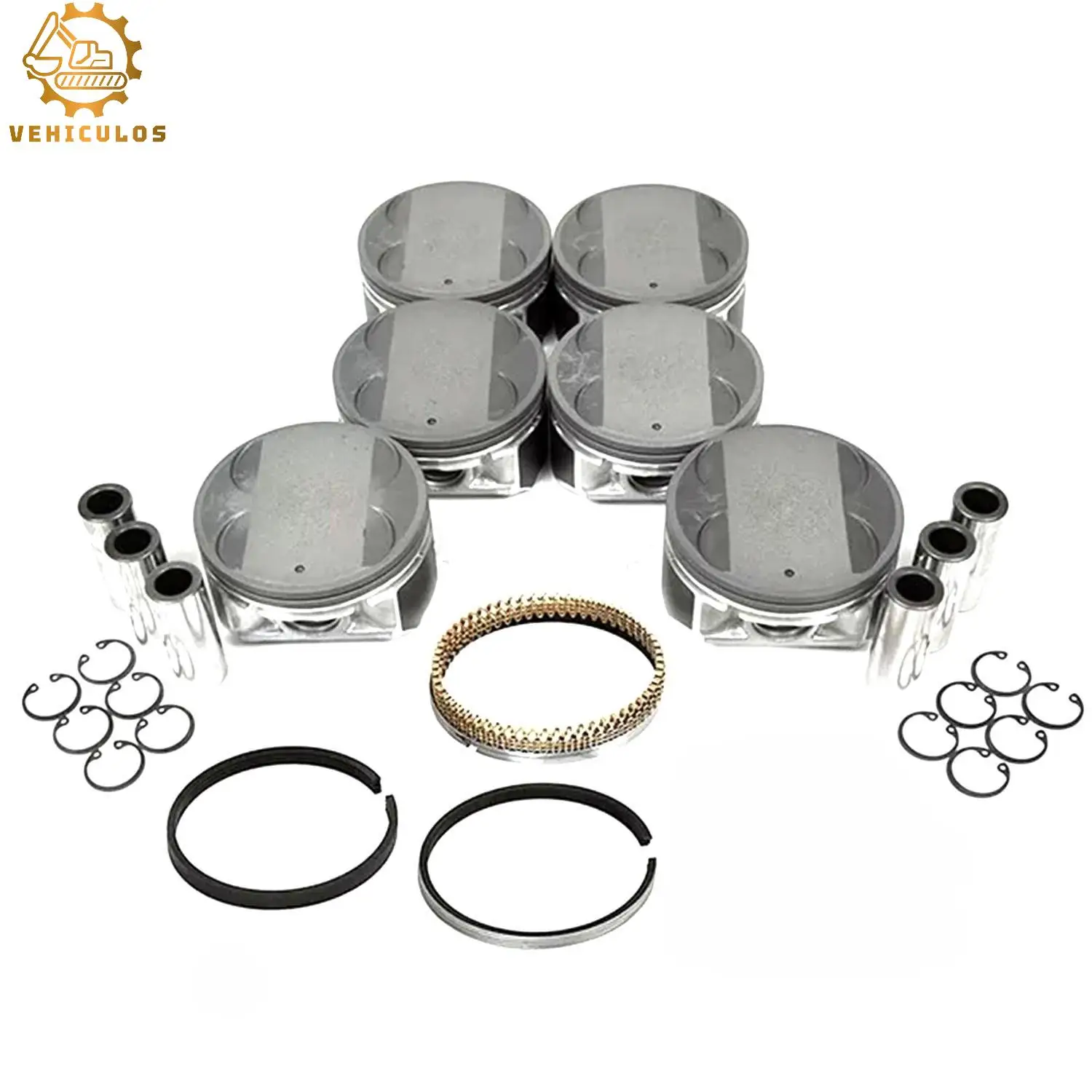 VQ35DE A2010-7Y001 A2010-8J110 VEHICULOS 6PCS Engine Piston Set For 04-06 Nissan Altima Maxima Quest 3.5L 3498CC V6 DOHC