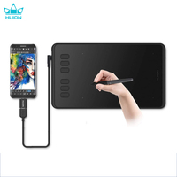 6x4 Inch Graphics Tablet Huion H640P with Digital Pen 8192 Levels Pressure 6 Express Keys, Compatible with Windows Mac Android