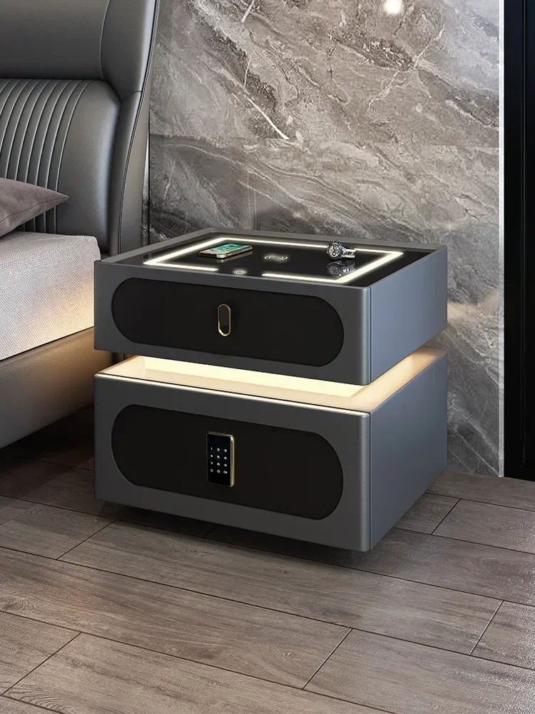 bedside table modern simple wireless charging Italian minimalist bedroom home creative Internet celebrity bedside table