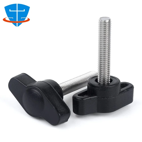 Imagen 1 del producto Tornillos de acero inoxidable M4 piezas M5 M8 A2-70 304, mango de ajuste manual, perilla de mano de baquelita con mango Z ajustable mecánicamente,