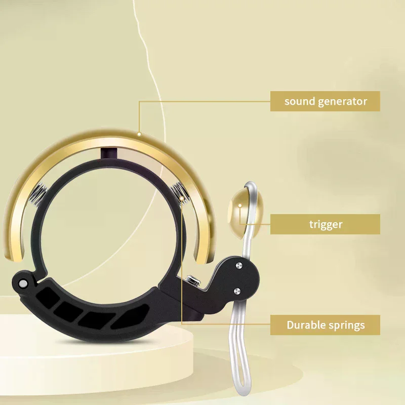 

Велосипедный звонок, индивидуальный винтажный четкий и громкий складной велосипедный звонок для горного велосипеда, ретро велосипедные руки, медный звонок