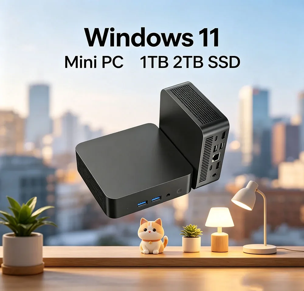 

Budget Mini Gaming PC Core i3 6006U Windows 11 Pro 32GB RAM 1TB/2TB SSD BT5.2 WiFi6 4K HD Office Device 3 Years Warranty