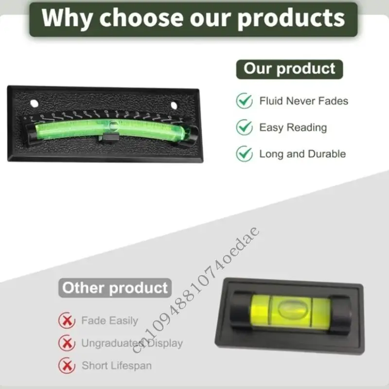 0XXC Heavy Duty ABS Mororhomes Bubble Level Suitable For Precise Parking And Outdoor Camping Compact Caravans Leveling Tool