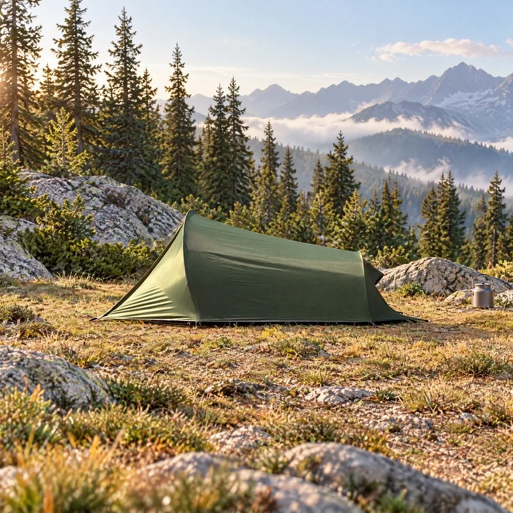 Tunnel Tent for Two Campers Featuring Ultralight Build and Integrated Waterproof Fly for Consistent Shelter Performance