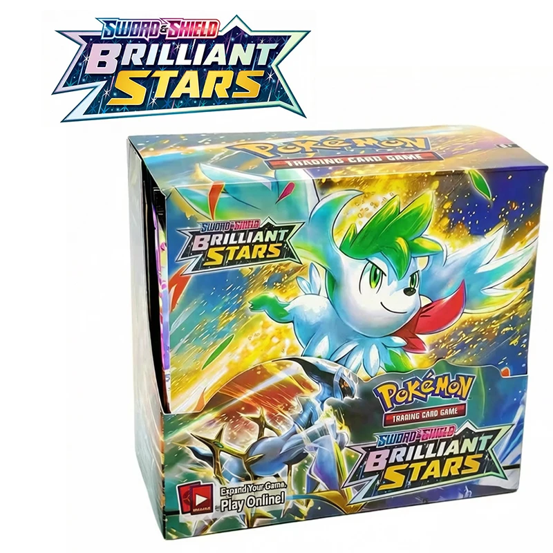 Pokemon TCG Sword & Shield Brilliant Stars Booster Box - 36 Packs English Trading Card Game Collectible Cards Kids Toy Gift