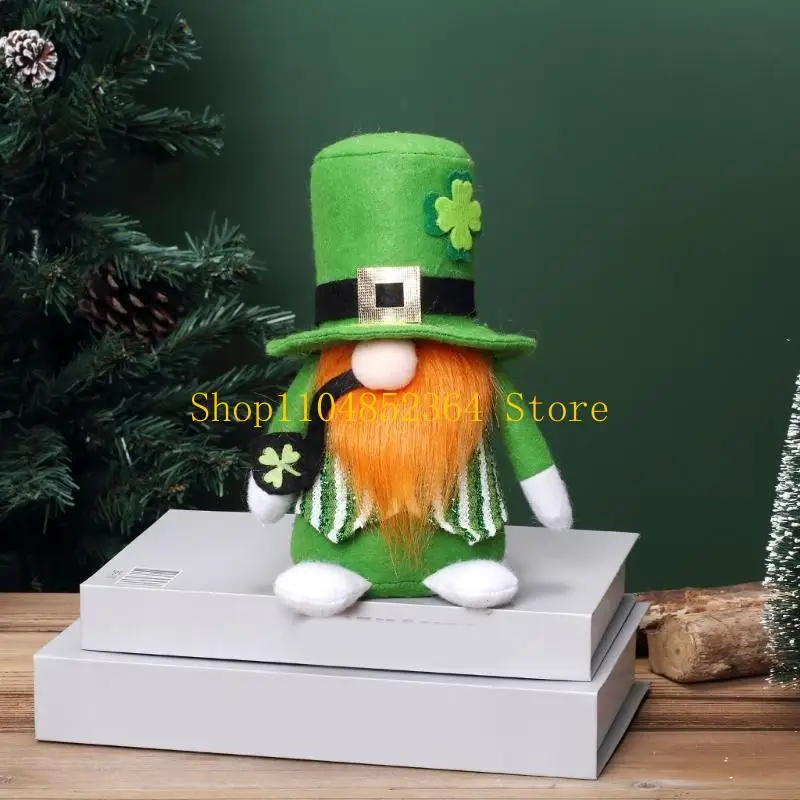 652F Irish Holiday Rudolph Collectible Plushie Toy Festive Irish Holiday Gift Toy