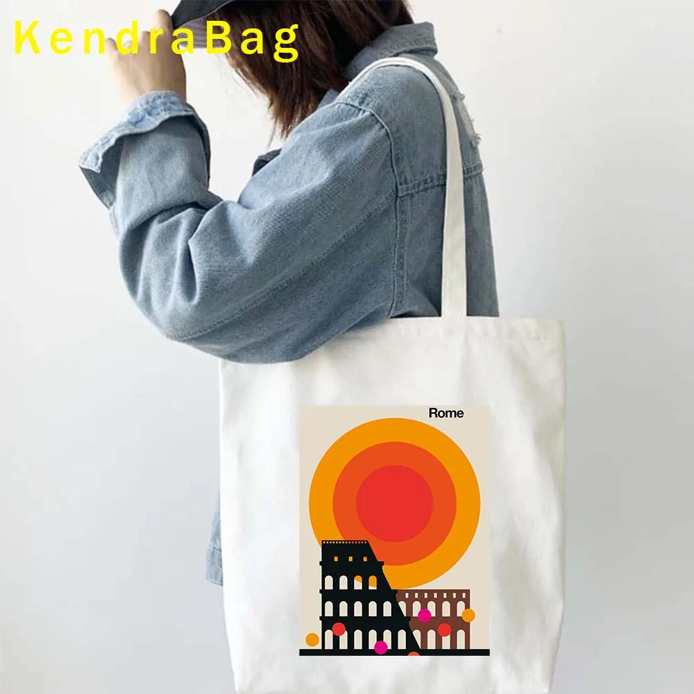 Rainbow Amsterdam Bali Berlin Brooklyn Colosseum Dubai London New York Palma Paris Pisa Seattle Stockholm Tokyo Tote Bag Handbag