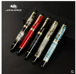 IRAURITA Fountain Pen Jinhao 450 Metal High Quality Ink Pens Caneta Tinteiro Pluma Fuente Office Gift Black