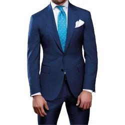 Tailor-Made Mystic Blue Wedding Dress Suit For Men Suits High Quality 2024 Tuxedo Suits For Men Wedding Suits For Men Tailor Men