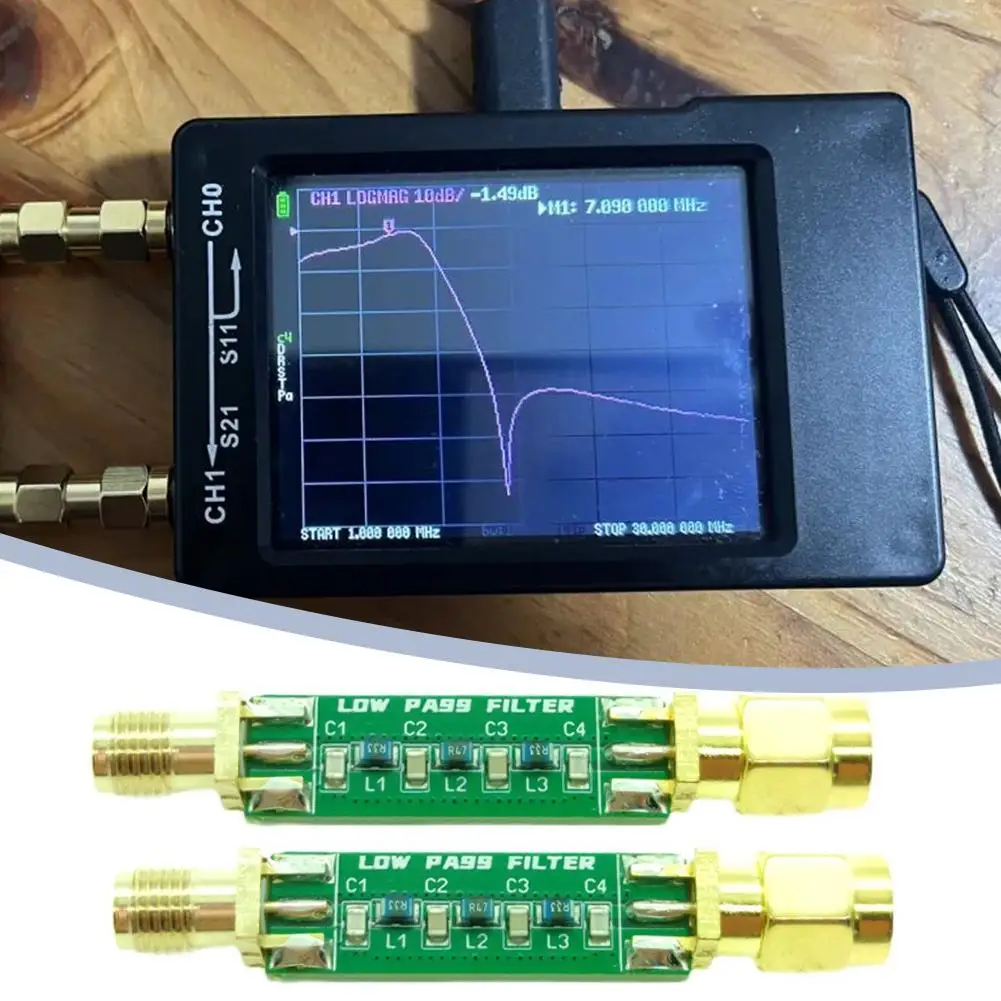 For Receive Short Wave Signals LPF Anti-interference Electronic REV1 Filter Low-pass Components SMA 30MHz-LPF Female Head Q9B3