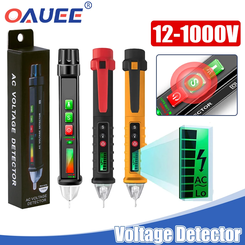 Oauee AC1010 Intelligent Non-contact Pen Multimeter Alarm AC Voltage Tester Detector Meter Current Electric Sensor Test Pencil