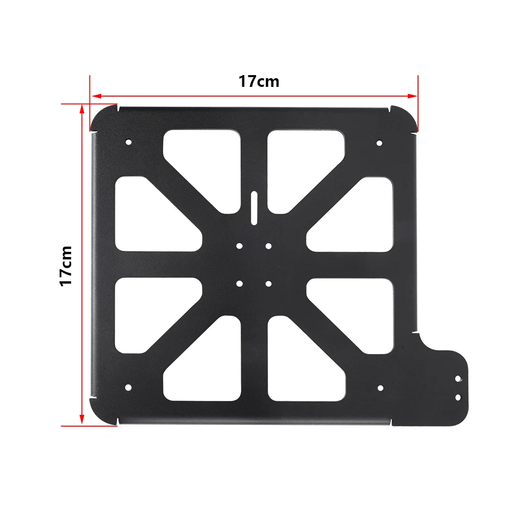 Imagem -05 - Kingroon-placa de Alumínio para Impressora 3d Kp3s Bracket Kit Plataforma Bottom Base Suporte Hotbed Metal Suporte Kp3s