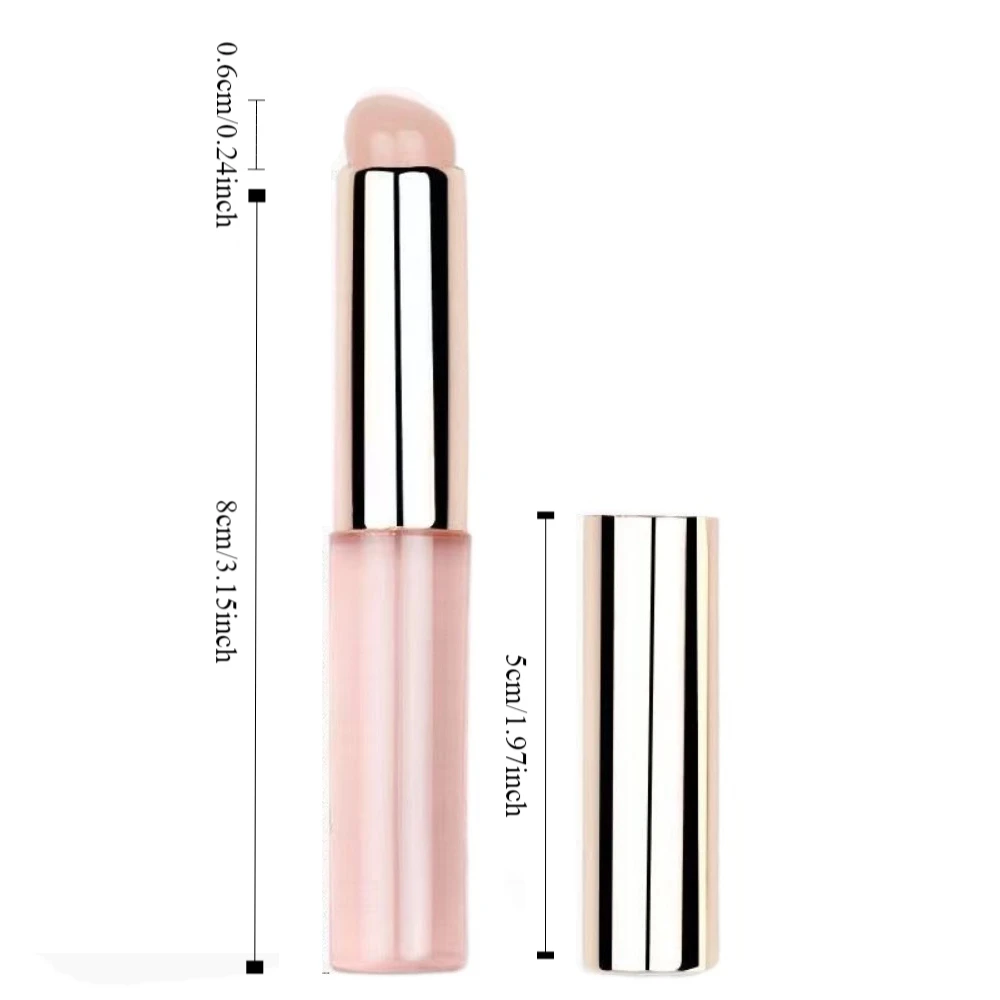 Pinceau en silicone à tête ronde avec couvercle, brosse pour rouge à lèvres, mise à niveau, pinceau correcteur angulaire, pinceau de maquillage pour rouge à lèvres Jules Gloss Pro