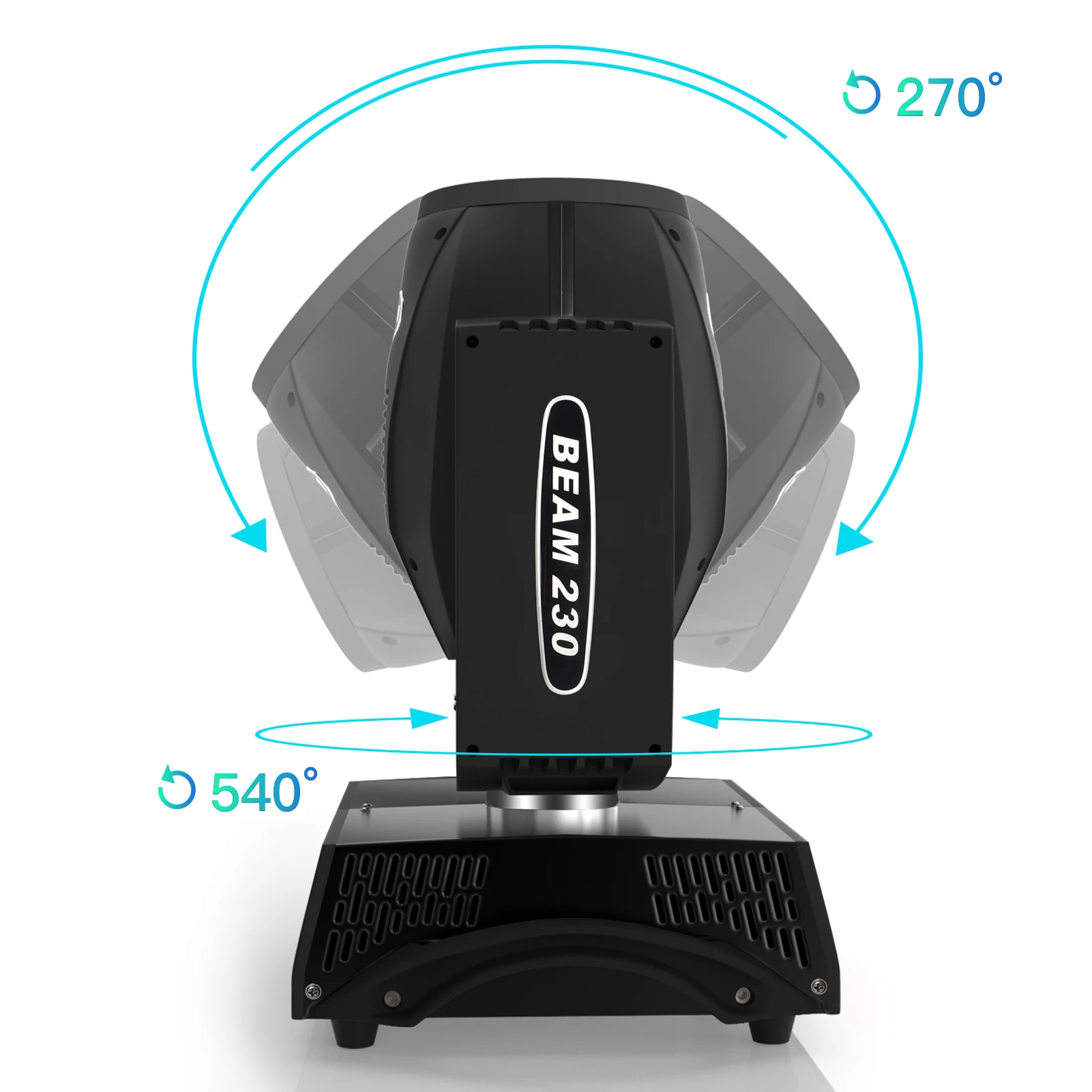 8 Prisms DMX512 Sound Activated Beam Stage Effect Lighting DMX512 230W Moving Head Light for DJ Concert Party Wedding