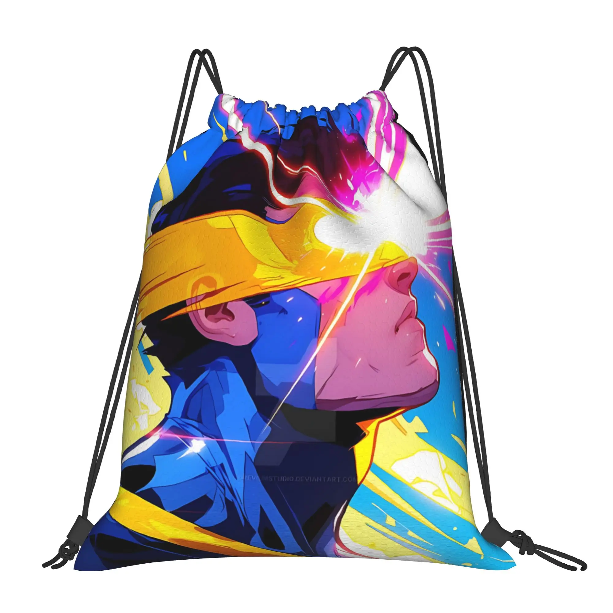 1 unidad de bolsas con cordón Cyclops Optic Blasts Comic Lover Cyclops, mochila de almacenamiento para senderismo, bolsa para zapatos escolares