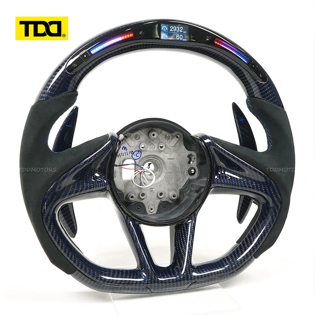 TDD Forged Carbon Fiber Customized Smart Galaxy Pro II LED Steering Wheel for McLaren