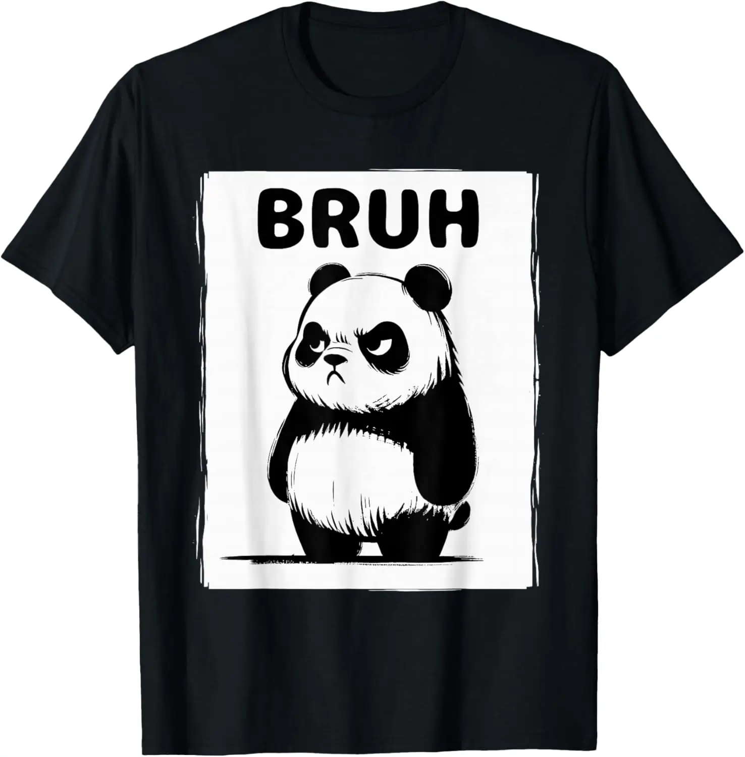 Cool Bruh Men Women Kids Teens Funny Panda T-Shirt 100% Cotton Trendy Y2K Short-Sleeve Tee-Soft, Quick-Drying, Moisture-Wicking;