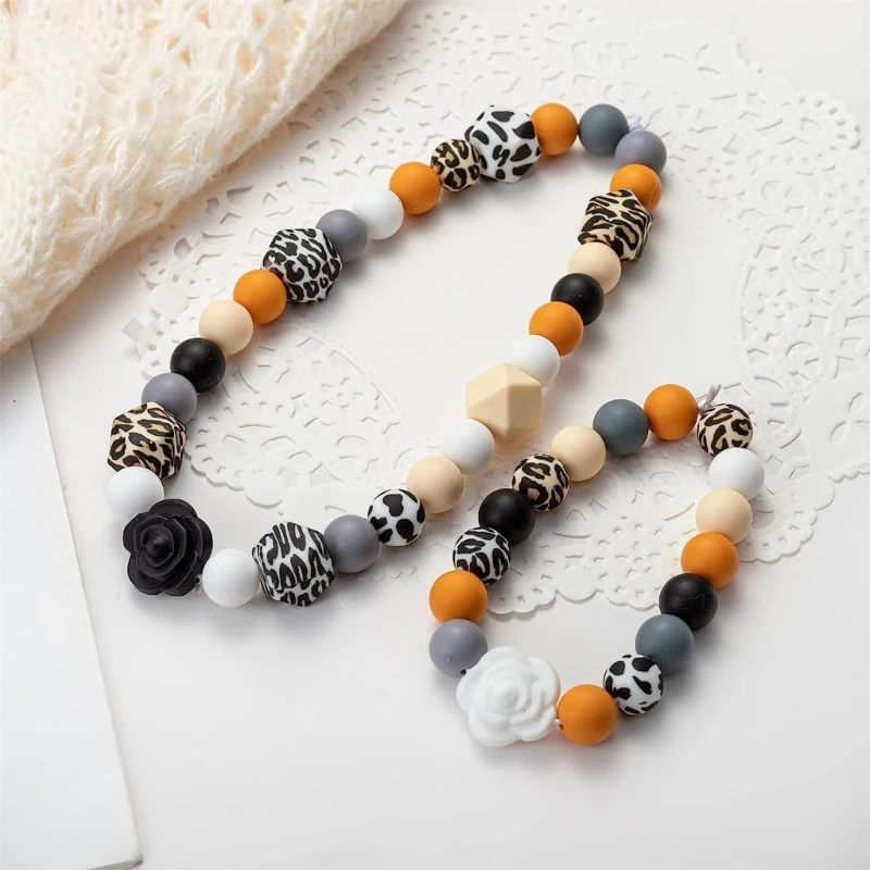 Craft Jewelry DIY Silicone Beads Necklace Making Accessories Keychain Pendant