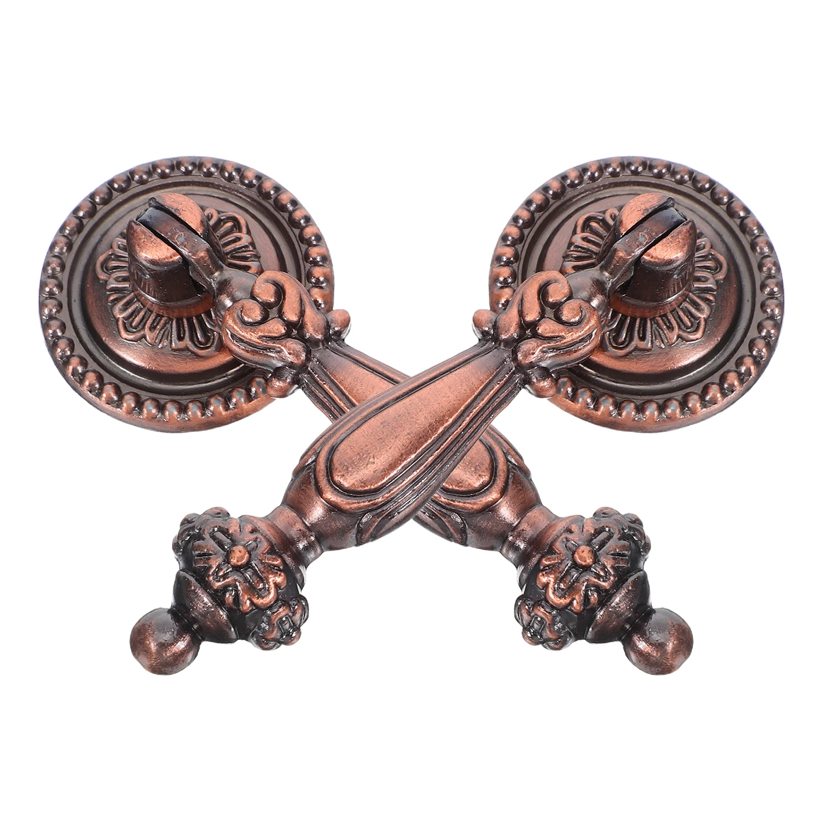 

2Pcs Bronze Drawer Handles Zinc Alloy Cabinet Door Knobs Single Hole Farmhouse Modern Compatible