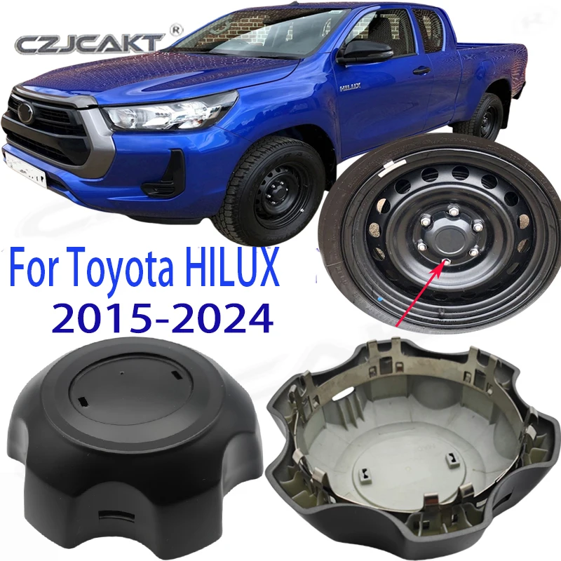 

Для Toyota HILUX GUN125 N12 2015-2024 колпаки колес, крышка ступицы 42603-0K100Набор из 4 шт., колпаки центрального колеса, ступица