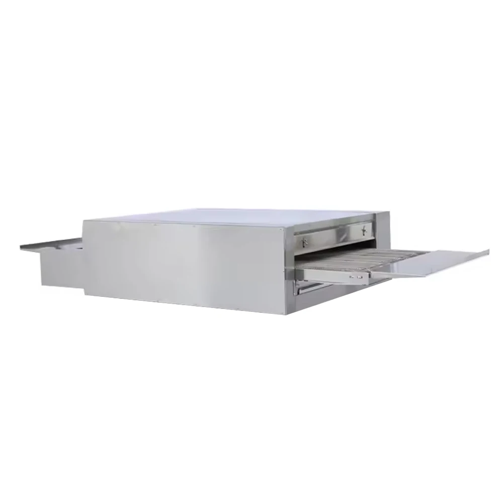 Commercial Kitchen Gas 32 Inches Conveyor Pizza Oven Stainless Steel 400 Degree Table Top Pizza Oven