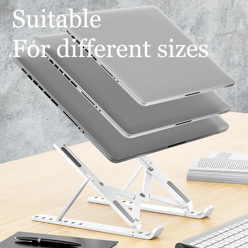 Soporte de ABS para ordenador portátil, accesorio plegable para Macbook, Notebook, Lenovo Riser