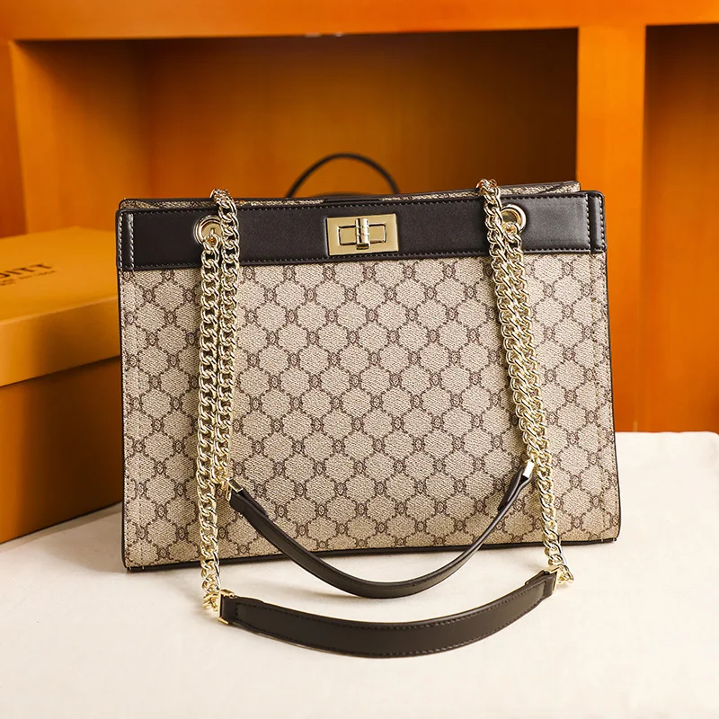 

Классические элегантные сумки для подгузников для женщин: кожаная сумка через плечо от известного дизайнера, простая винтажная модная сумка-тоут большой вместимости