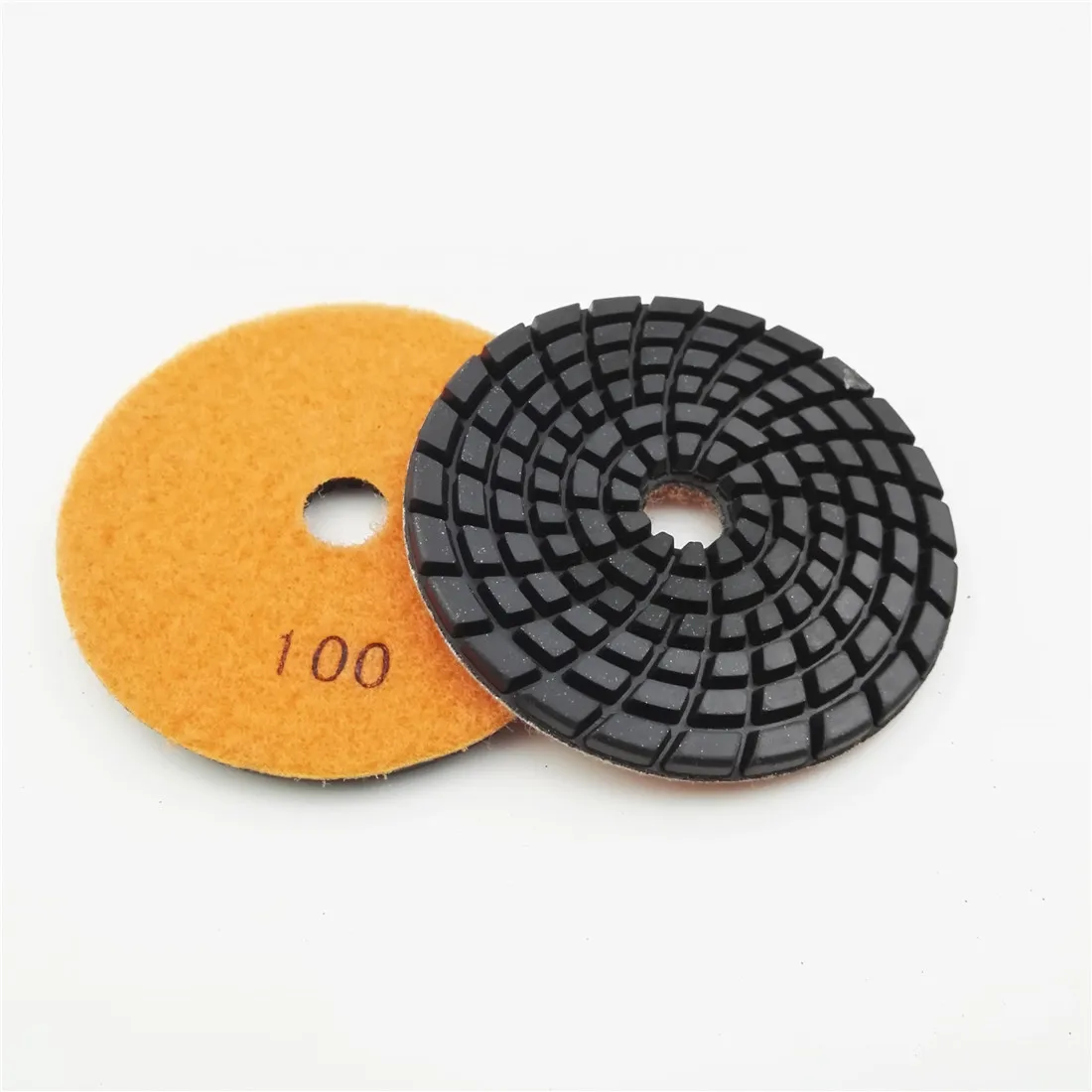 SHDIATOOL 9 Buah 4 Inci Grit #100 Berlian Resin Obligasi Beton Bantalan Poles Lantai Memperbaharui Bantalan Beton Lantai Memperbaharui Reparing Disk