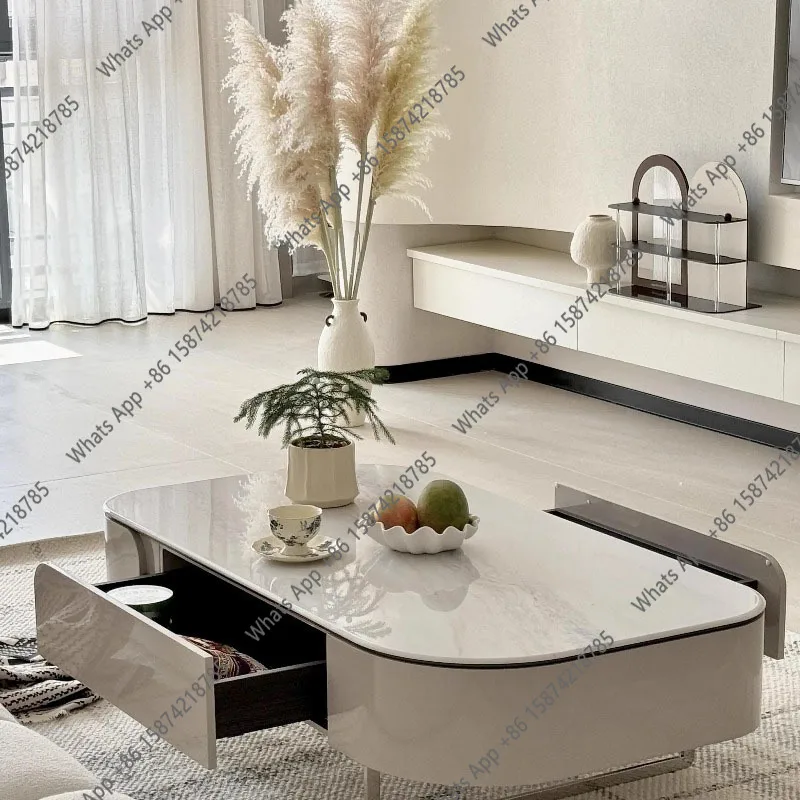 

Bn Creative Luxury Coffee Table Organizer Aesthetic Waterpoor Quality Cheap Clear Coffee Table Minimalist Mesas Bajas Home Produ