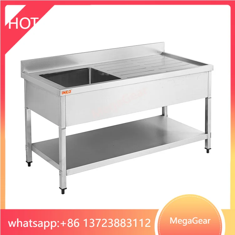 

Коммерческая раковина из нержавеющей стали с одной чашей для отеля, ресторана, кухни