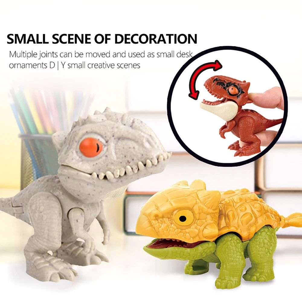 5/6/8PCSCute Finger Dinosaurs Set - Multiple Play Ways & Styles, Realistic Simulation for Childrens Creative Fun and Education image 4