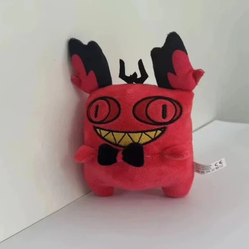 En Stock Hazbin hôtel Alastor chat forme peluche poupée mignon oreiller cadeau de fête Alastor chat canard en peluche poupée unisexe cadeau d'anniversaire