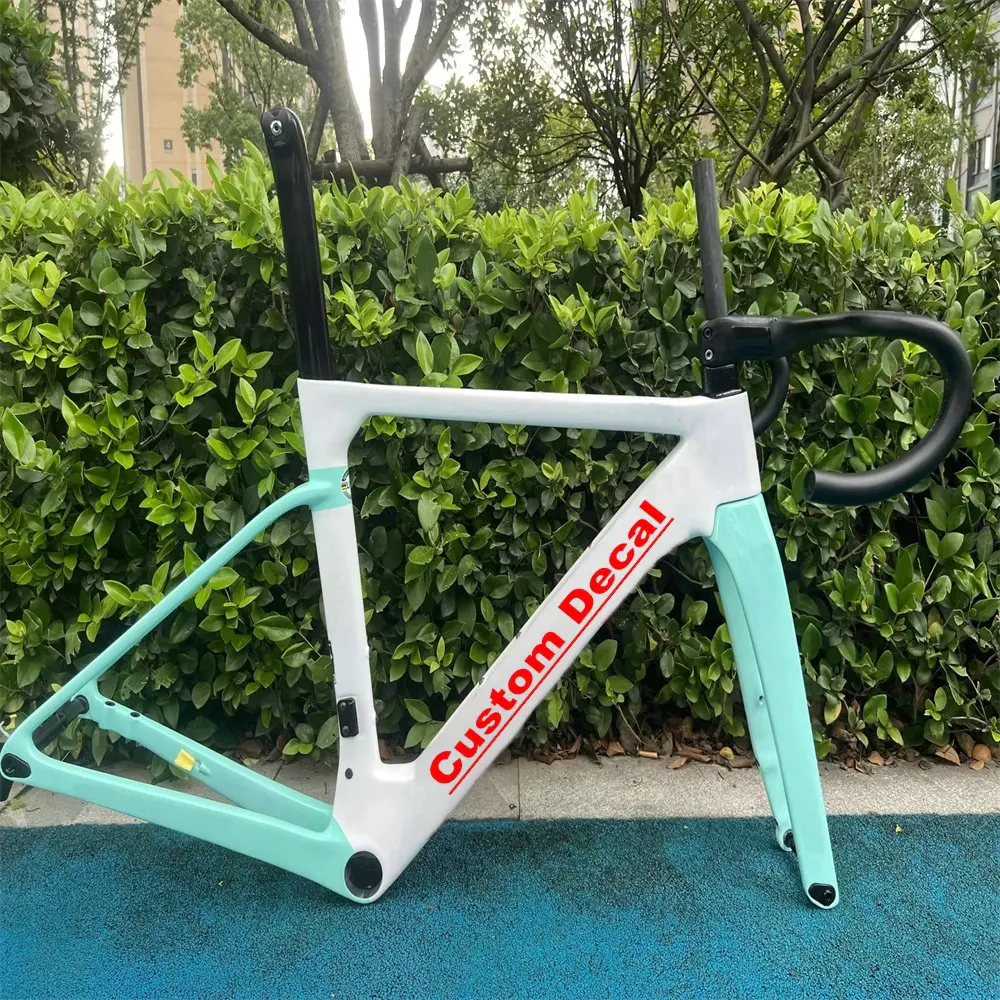 New Painting Ostro Vam Carbon Bike Frame Road Bicycle Frame Disc Brake With Handlebar 20 COLORS