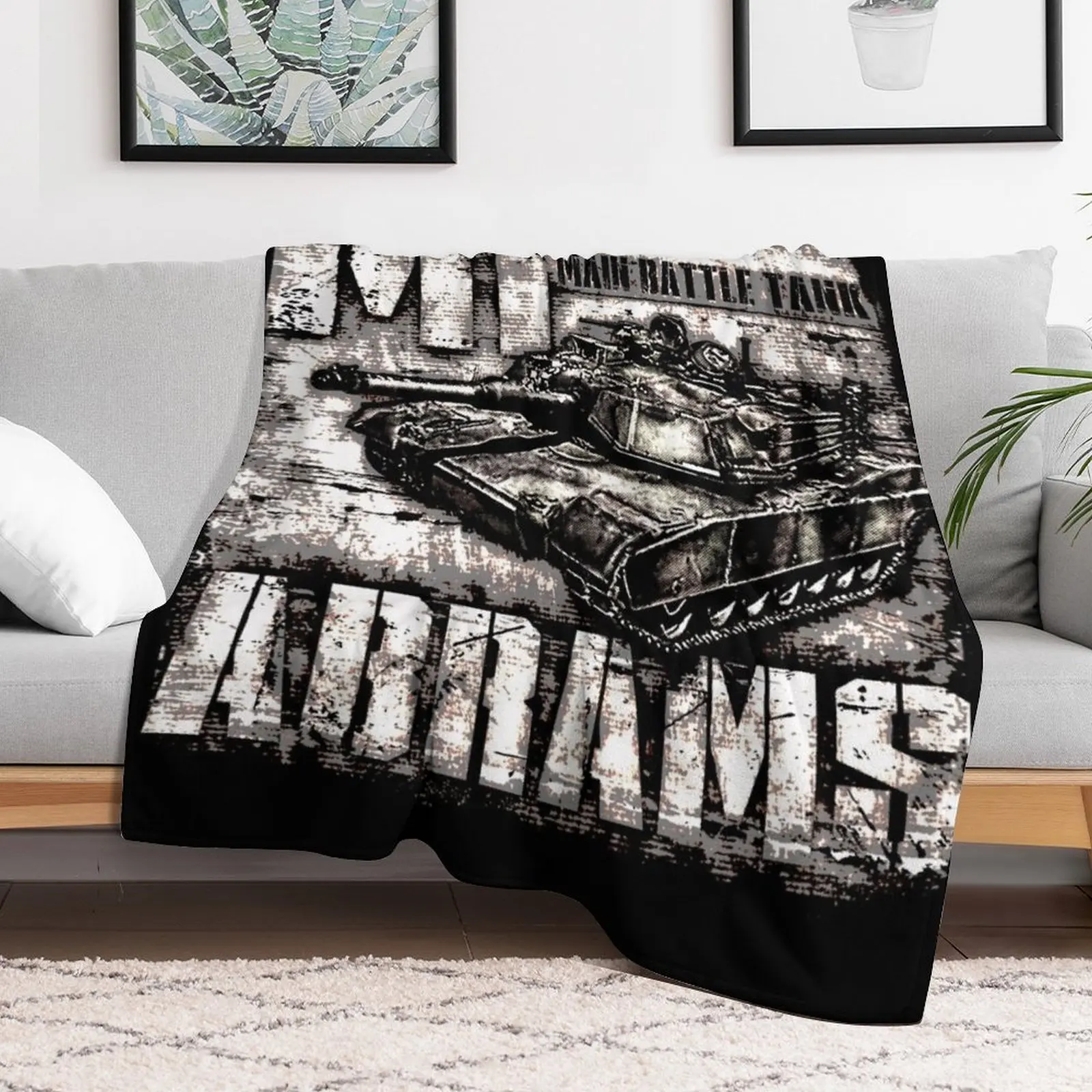 M1 Abrams Throw Blanket wednesday Flannels Decorative Beds For Decorative Sofa Blankets