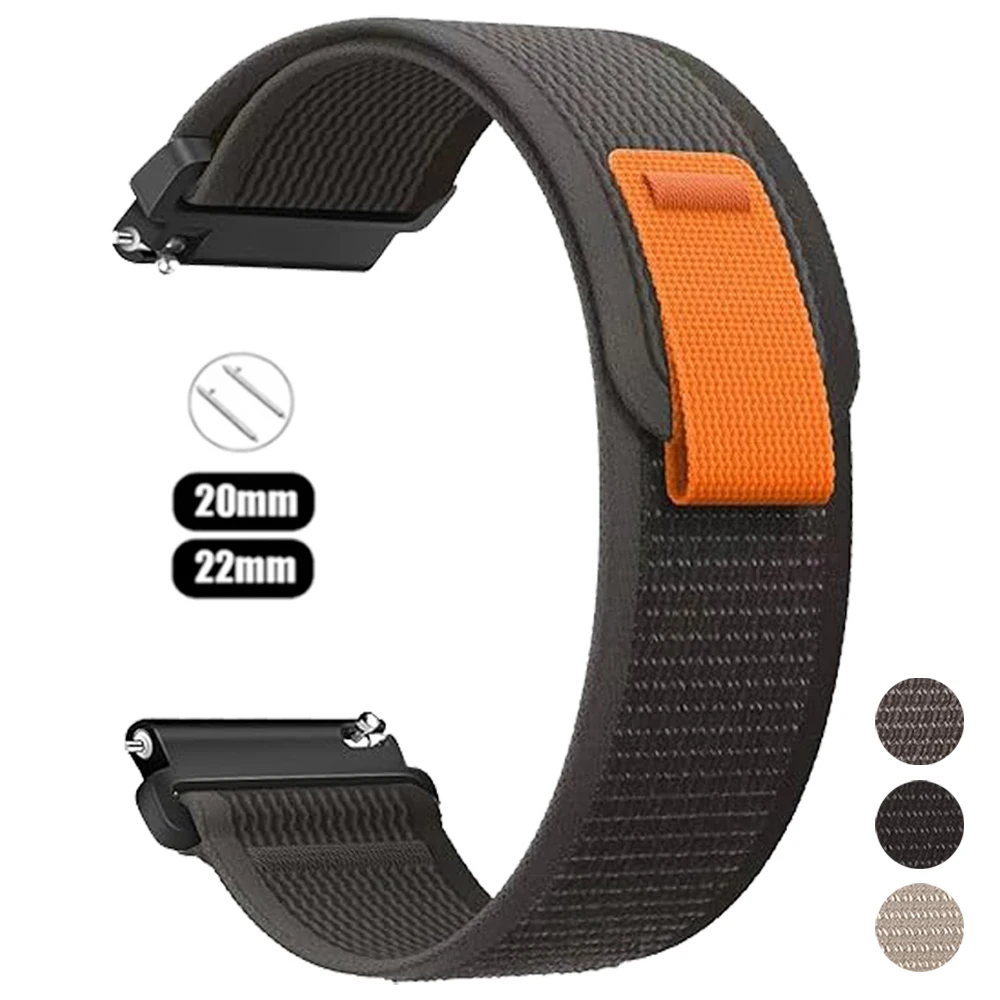 【セール中】20mm 22mm ナイロンループストラップ Garmin Venu 3 2/Vivoactive 4 5 6 ウォッチバンド Forerunner 570 265 255 165 645 音楽対応 編み込みブレスレット