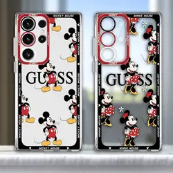 Disney Mickey Minnie Phone Case for Samsung Galaxy S24 S23 Ultra S22 Plus S21 S21Plus S20 FE S24Plus Soft Cover