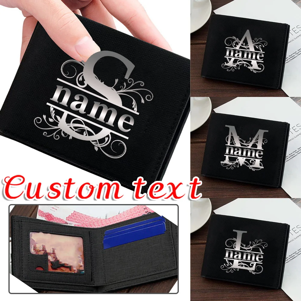 

Personalized Customization Name Wallet Coin Storage Bag ID Card Clip Wallet High-quality Change Storage Customized Product