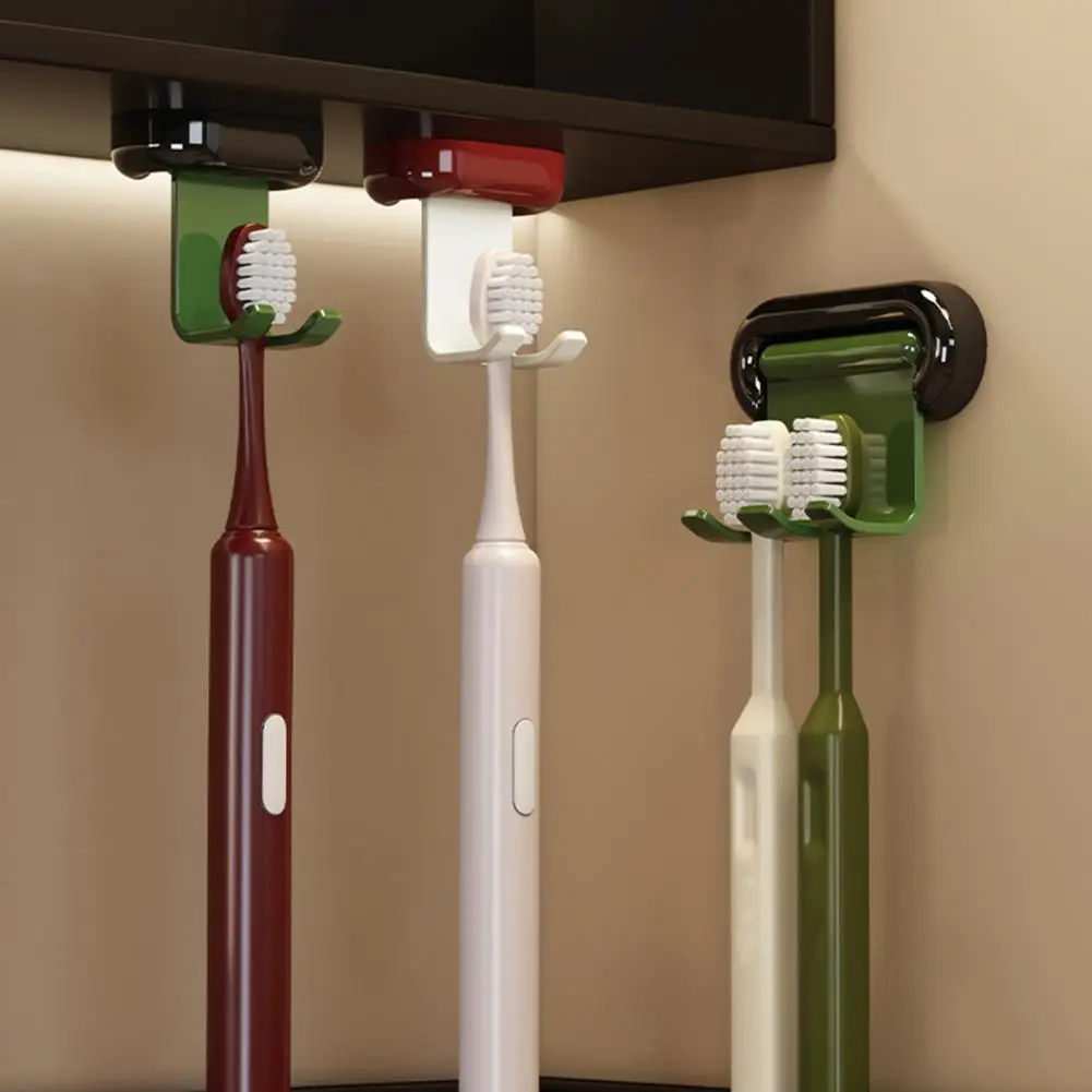 

Настенный держатель для зубных щеток, быстросохнущая подставка для хранения, совместима с электрическими и механическими зубными щетками, без сверления, органайзер для ванной комнаты