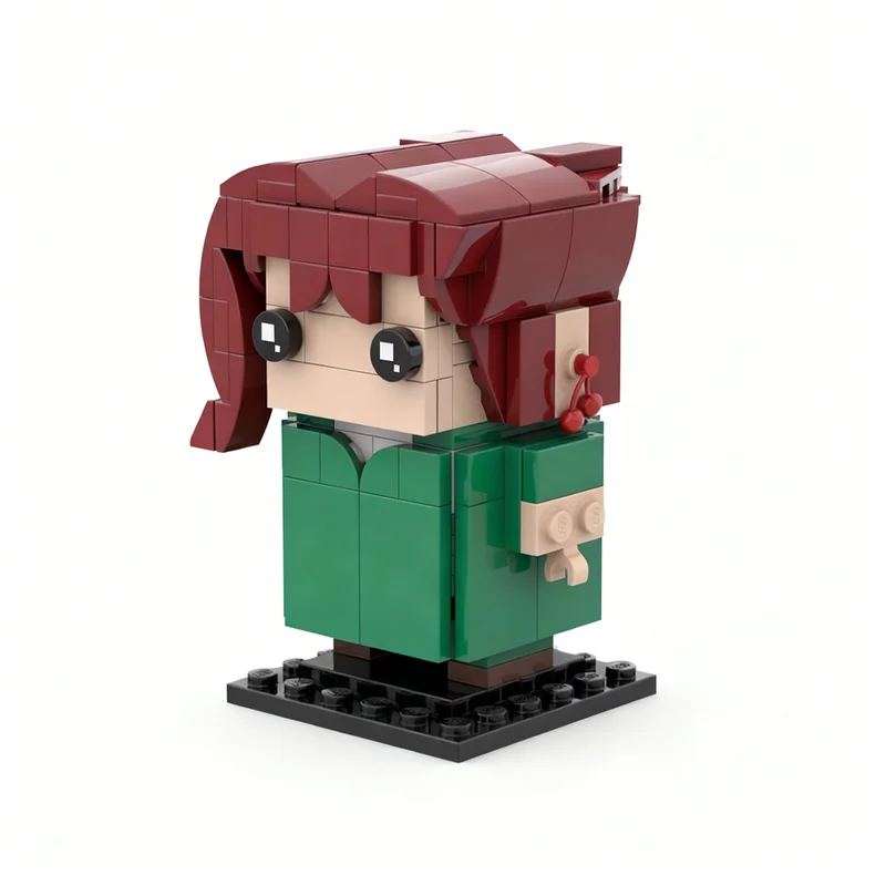 Набор из 161 детали: Модель Brickheadz Kakyoin Noriaki (JoJo's Bizarre Adventure) конструктор архитектурная игрушка подарок на фестиваль