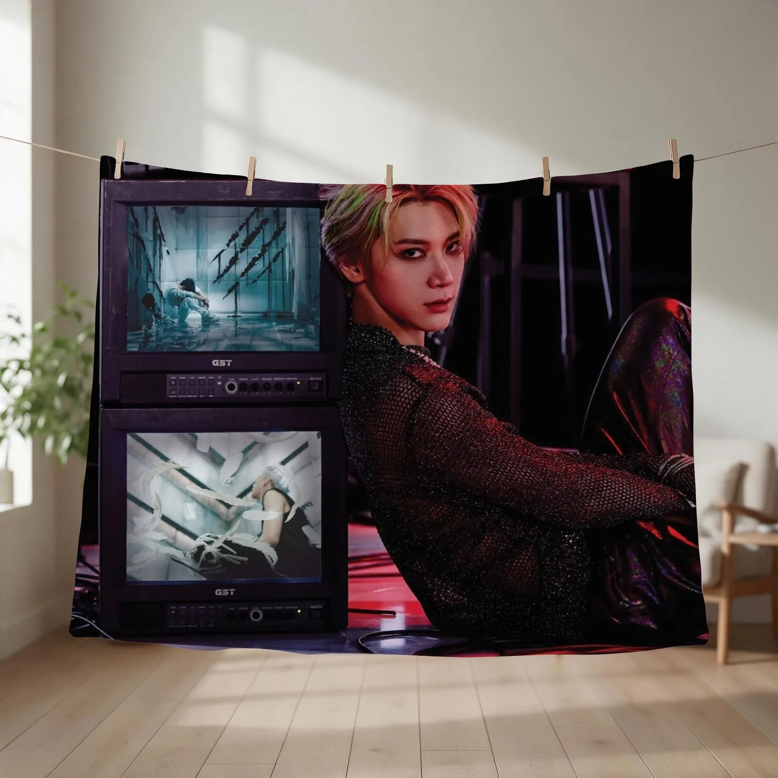 WayV Ten (the controller) Throw Blanket couch cozy soft plush fuzzy picnic outdoor blanket