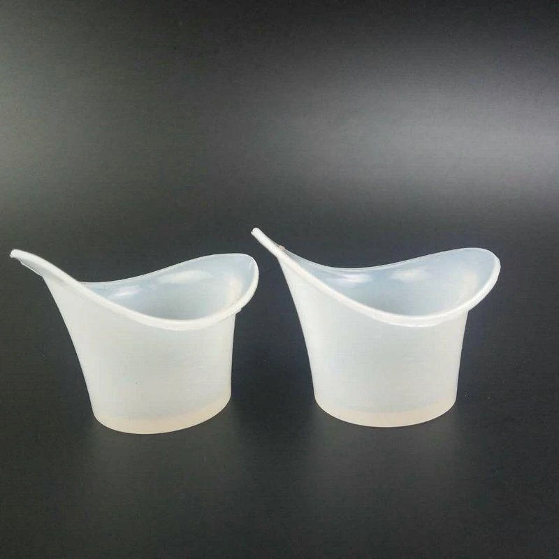 49MD Portable 10 Piece Disposable Eye Wash Flush Cups Silicone Measuring Cup for Home