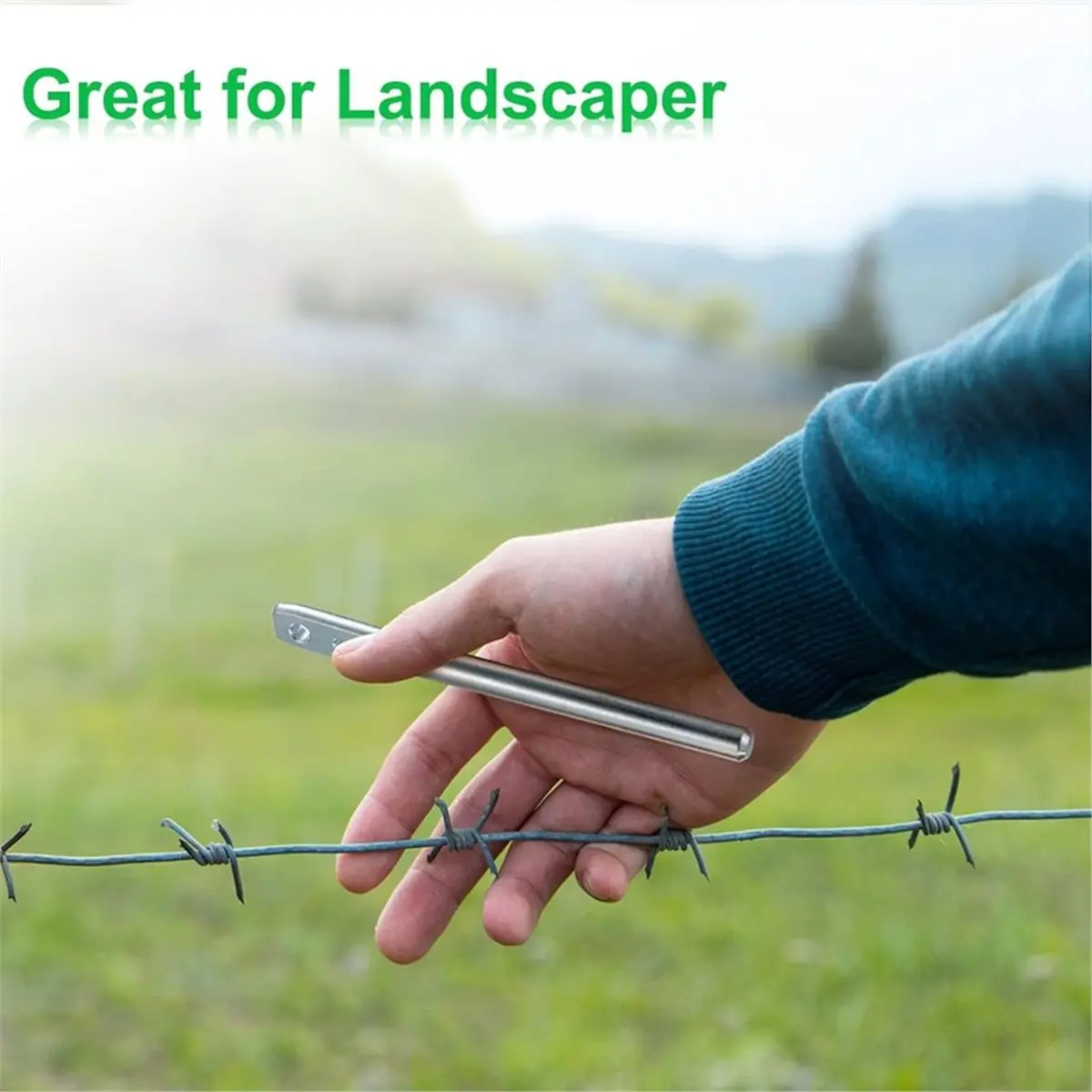 

3 Hole Wire Twister Multi-Functional Bender, High-Tensile Fencing Wire Tool for Fixing Fence Wire Clips, 3 Pack