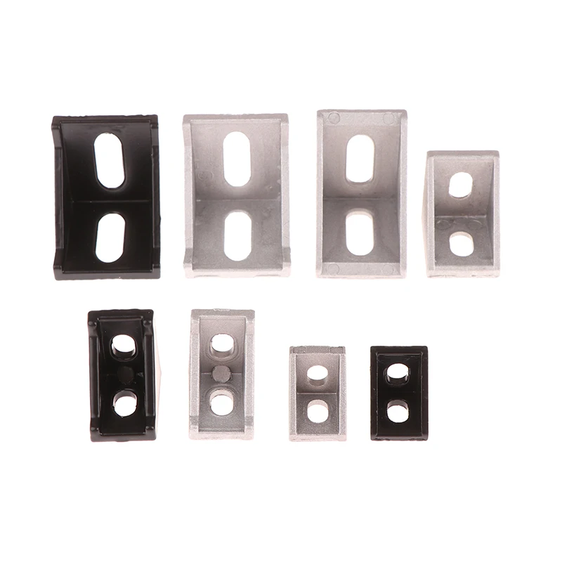 10Pcs Corner Fitting Angle Aluminum Connector Bracket Fastener 2020 2028 2430 3040 4040 For Aluminium Profile