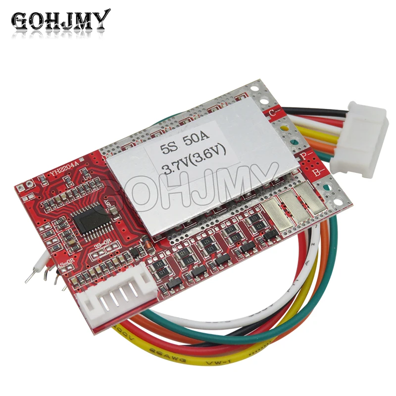 3S 4S 5S 50A BMS Board/ 55A 3.7V Lithium battery protection board/3.2V iron phosphate/LiFePO4 battery BMS board with Balance