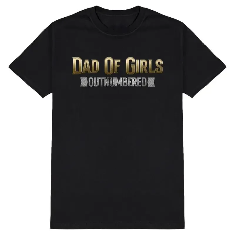 Dad Of Girls Outnumbered T Shirt Mens Funny Christmas From Daughters