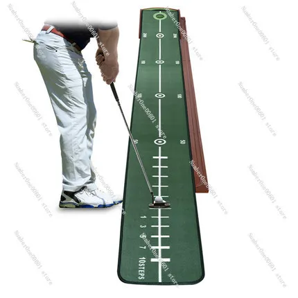 Indoor Golf Putting Practice Equipment Set, Automatic Return Trajectory, Putting Practice Blanket, Trainer, Office