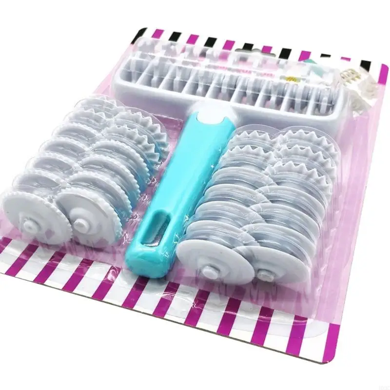 103C 37Pcs Fondant Cutter Pastry Baking Mold Confectionery Cake Decorating Tool Wheel