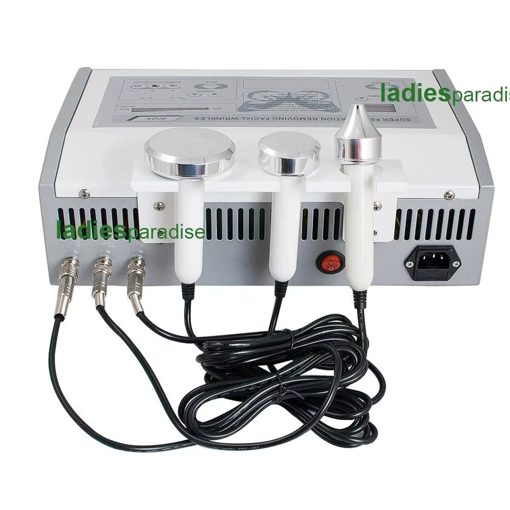 Desktop 3-in-1 Ultrasone Golf Lead-in Schoonheidsinstrument Gezichtsverzorging Oog Anti-aging Huid Verstevigend Schoonheidsapparaat