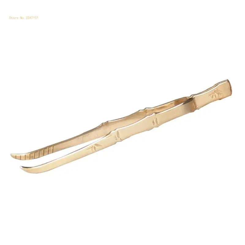 Weihrauch Pinzette Kupfer Bambus Abschnitt Rückfluss Kegel Rückfluss Kegel Weihrauch Clip für Pick Up Halten Transfer Rückfluss