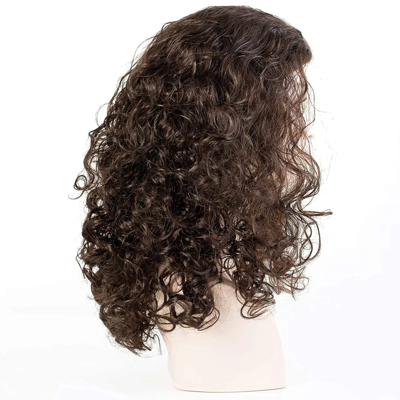 Onedor Kids Long Curly Hair Halloween Cosplay Wig (Chocolate Brown Brunette)